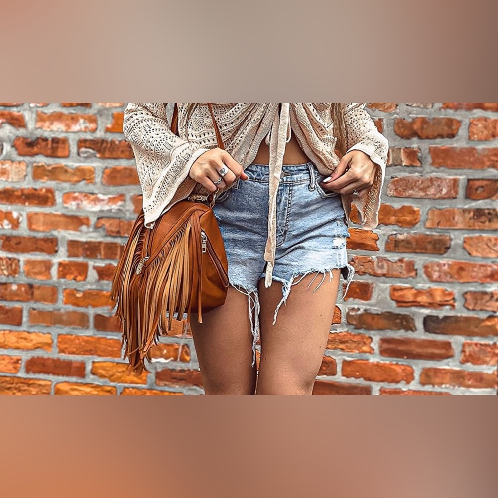 Women's Fringe Crossbody Bag Shoulder Bag with Tassels